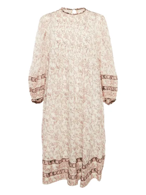 MARANT ÉTOILE pleated floral-print midi dress