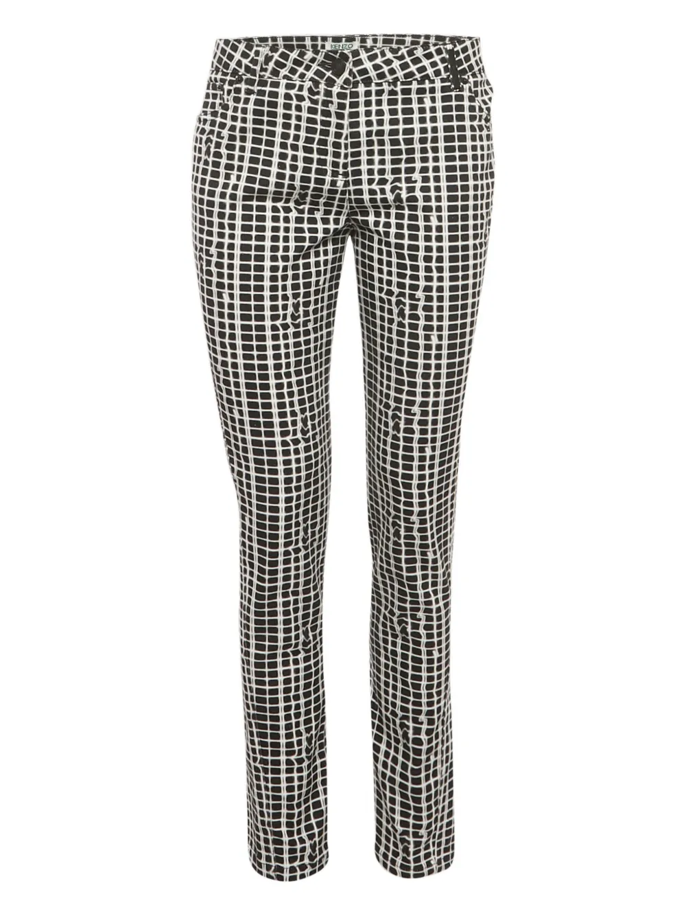 Kenzo Pre-Owned Pantaloni a quadri - Nero