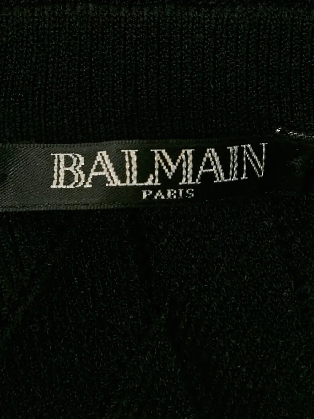 Balmain Pre-Owned Gebreide jurk verfraaid met pailletten - Zwart