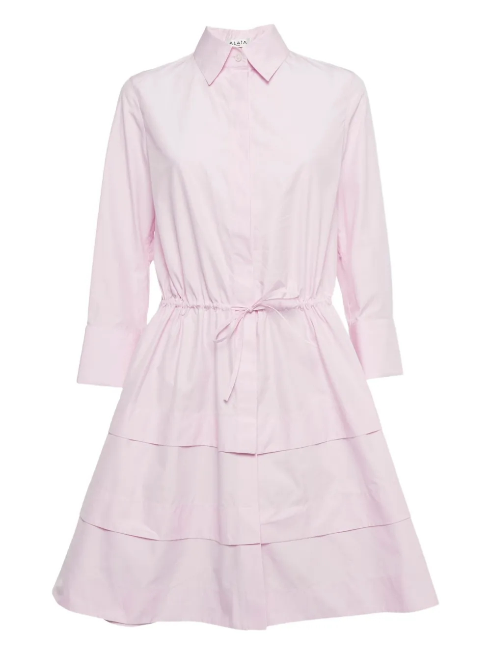 Alaïa Pre-Owned tiered button-front dress | Pink | Image 1