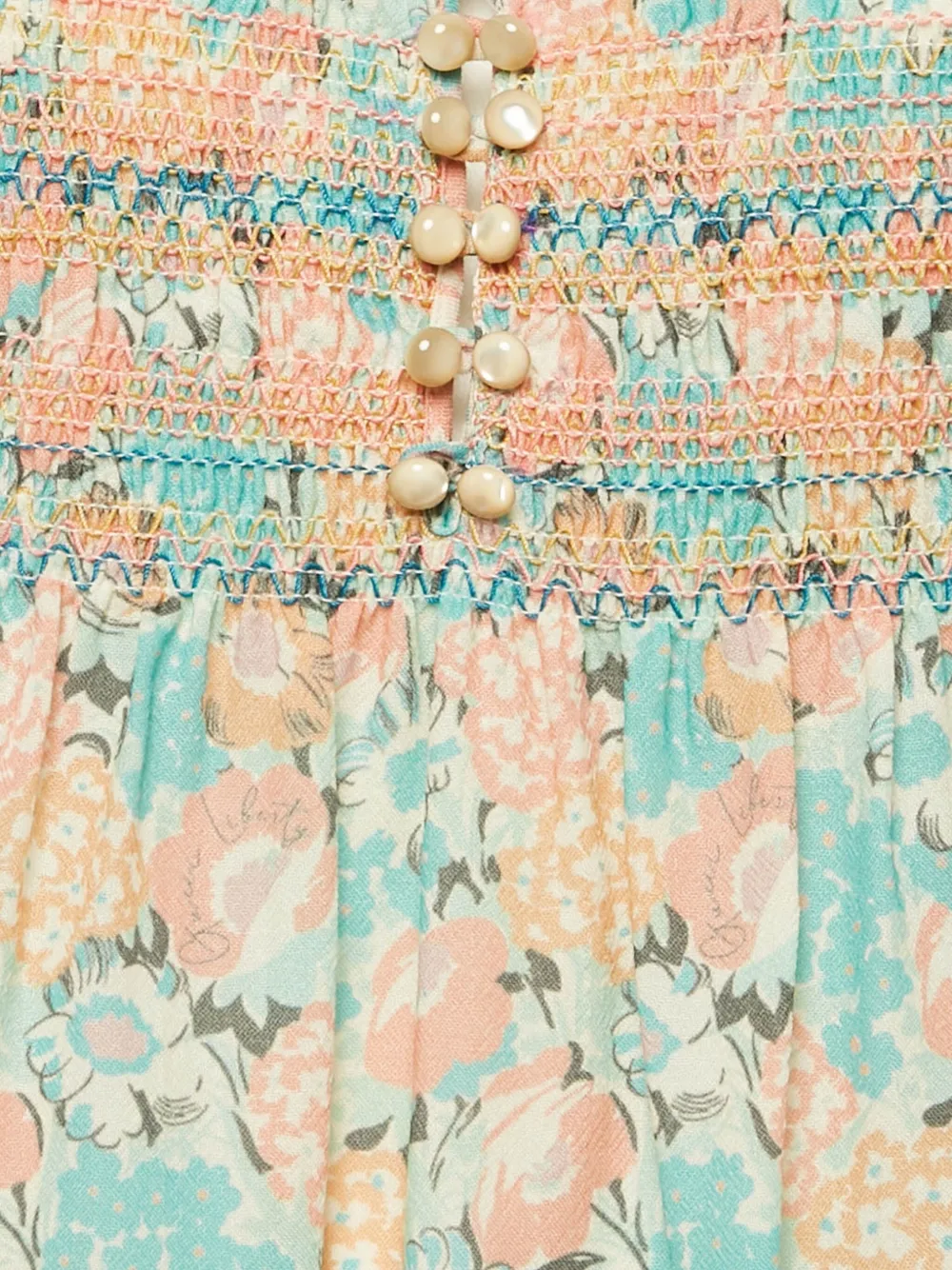 Gucci Pre-Owned Jurk met bloemenprint - Blauw