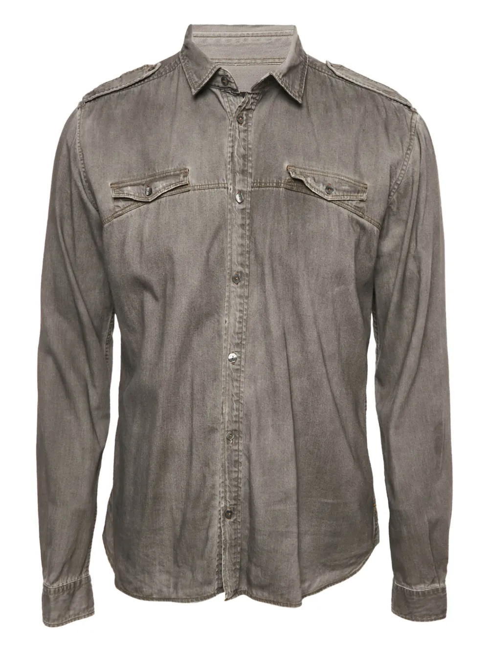 Dolce & Gabbana Pre-Owned Camicia denim con tasche - Grigio