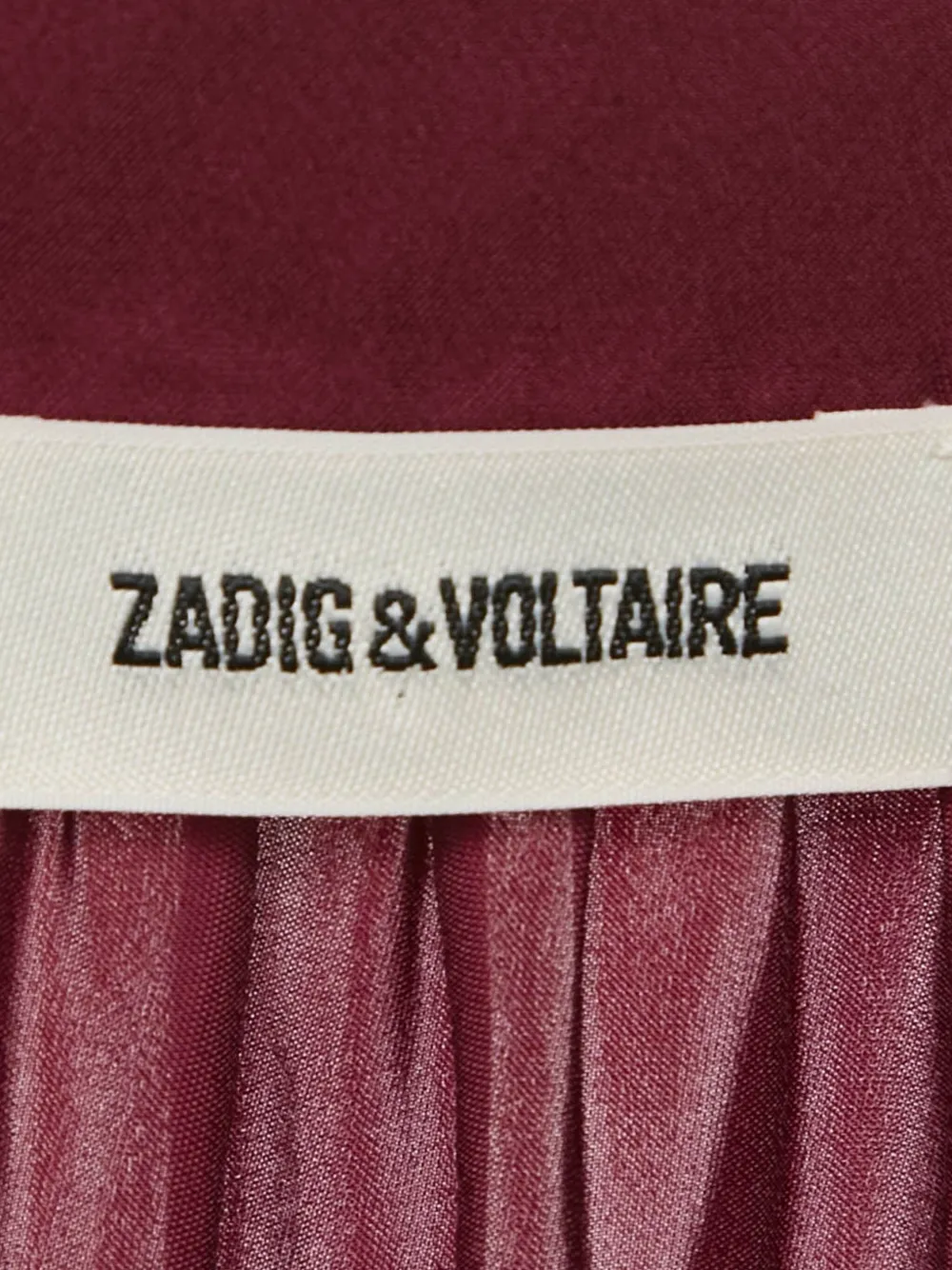 Zadig&Voltaire Jurk met ruches - Rood