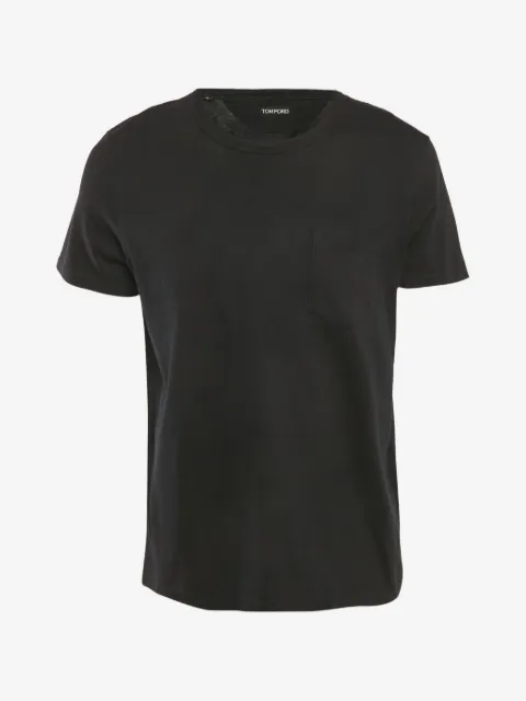 Tom Ford Pre-Owned t-shirt en coton à poche poitrine et col rond