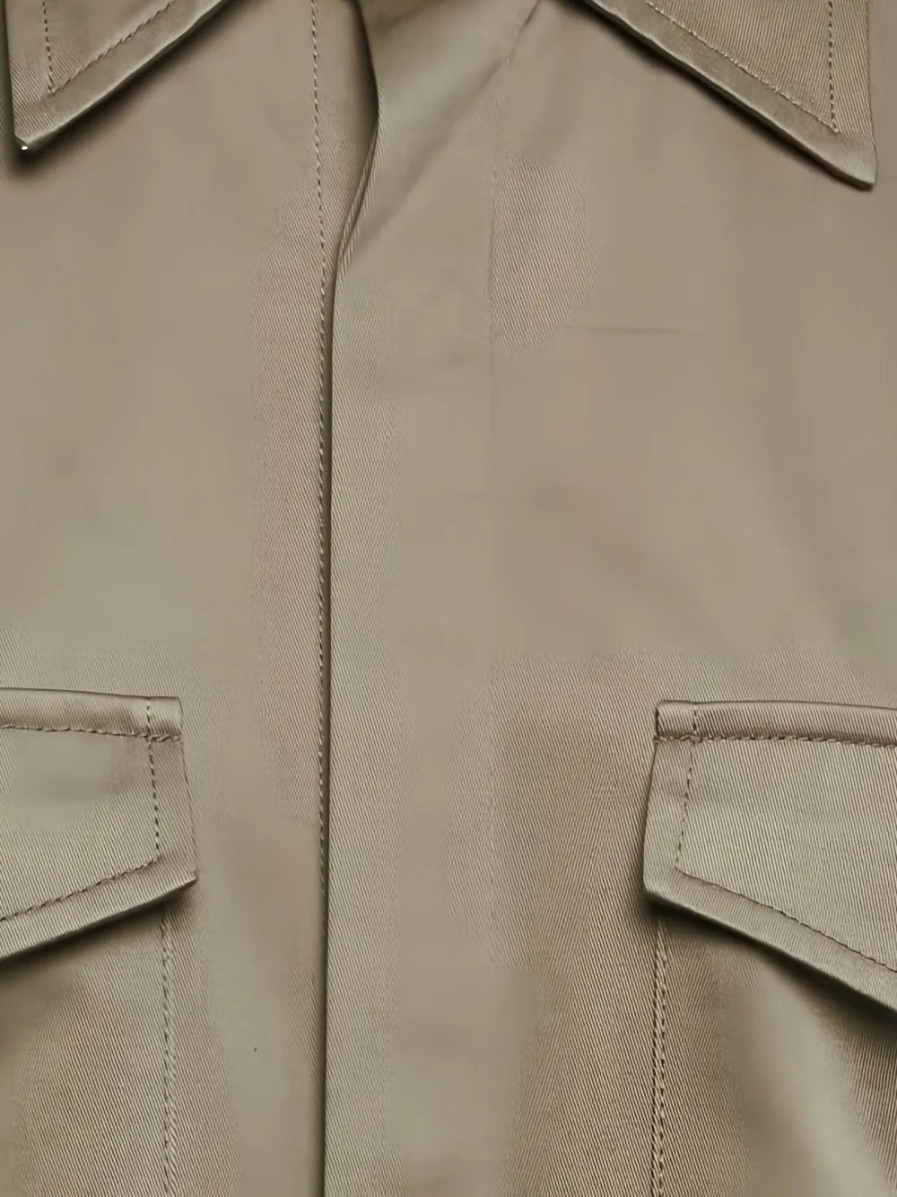 Pre-owned Dion Lee Flap-pocket Belted Shirt In Green