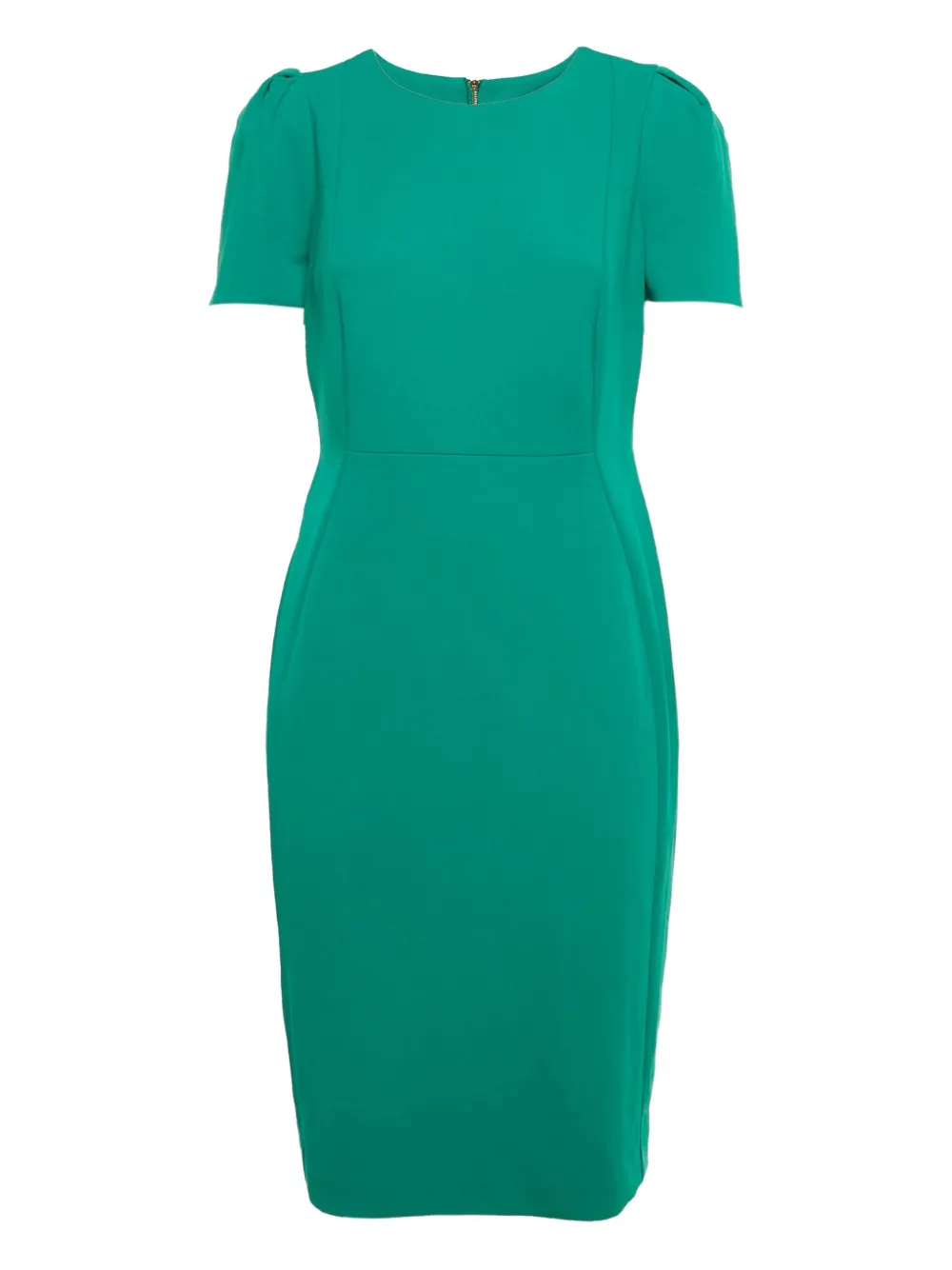 Pre-owned Calvin Klein Vintage Short-sleeve Midi Dress In Green