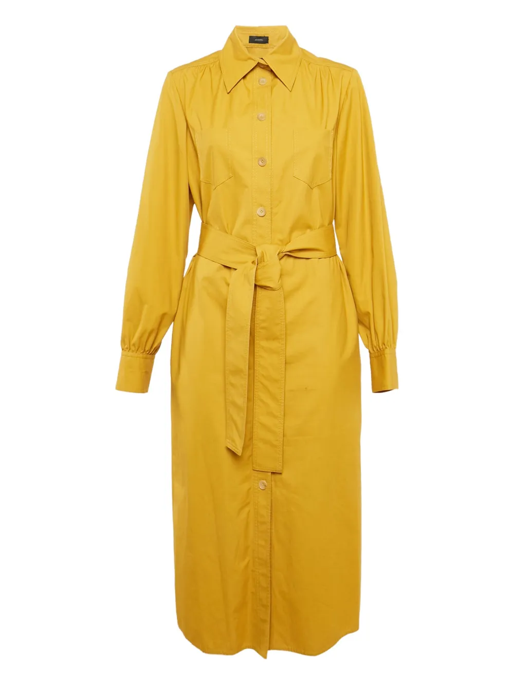 Click to view more detailed imagery on our partner's website Pre-owned Joseph Belted Shirt Dress In Yellow