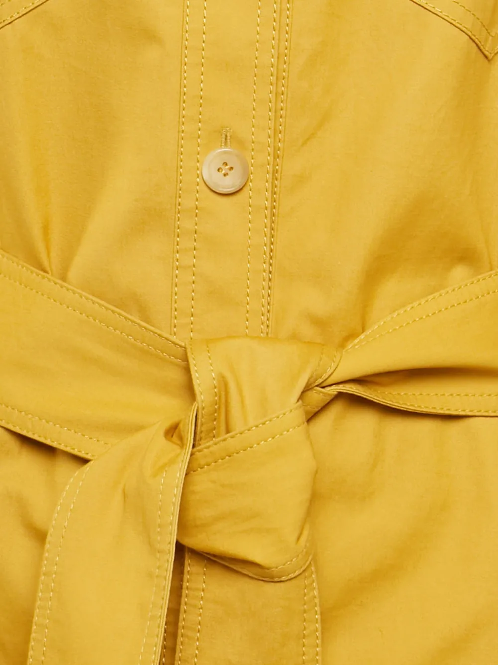 JOSEPH Pre-owned Belted Shirt Dress In Yellow