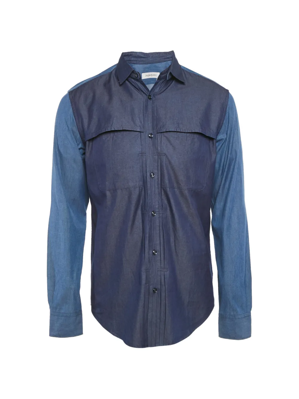 Saint Laurent Pre-Owned button long-sleeve shirt - Blu