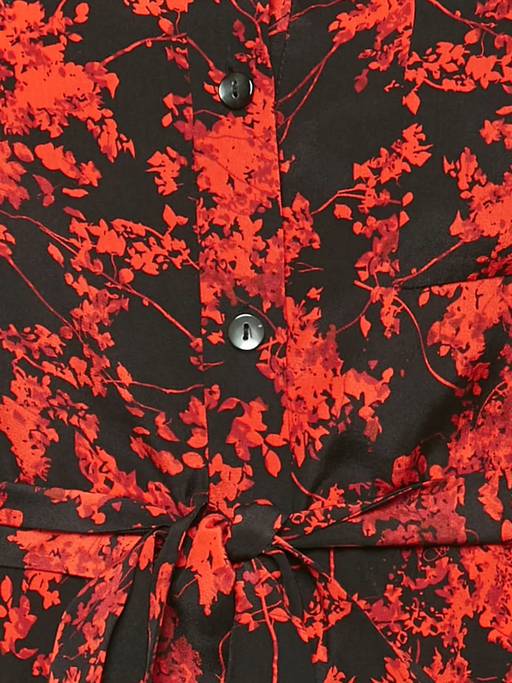 DVF Diane von Furstenberg Jurk met bloemenprint - Zwart