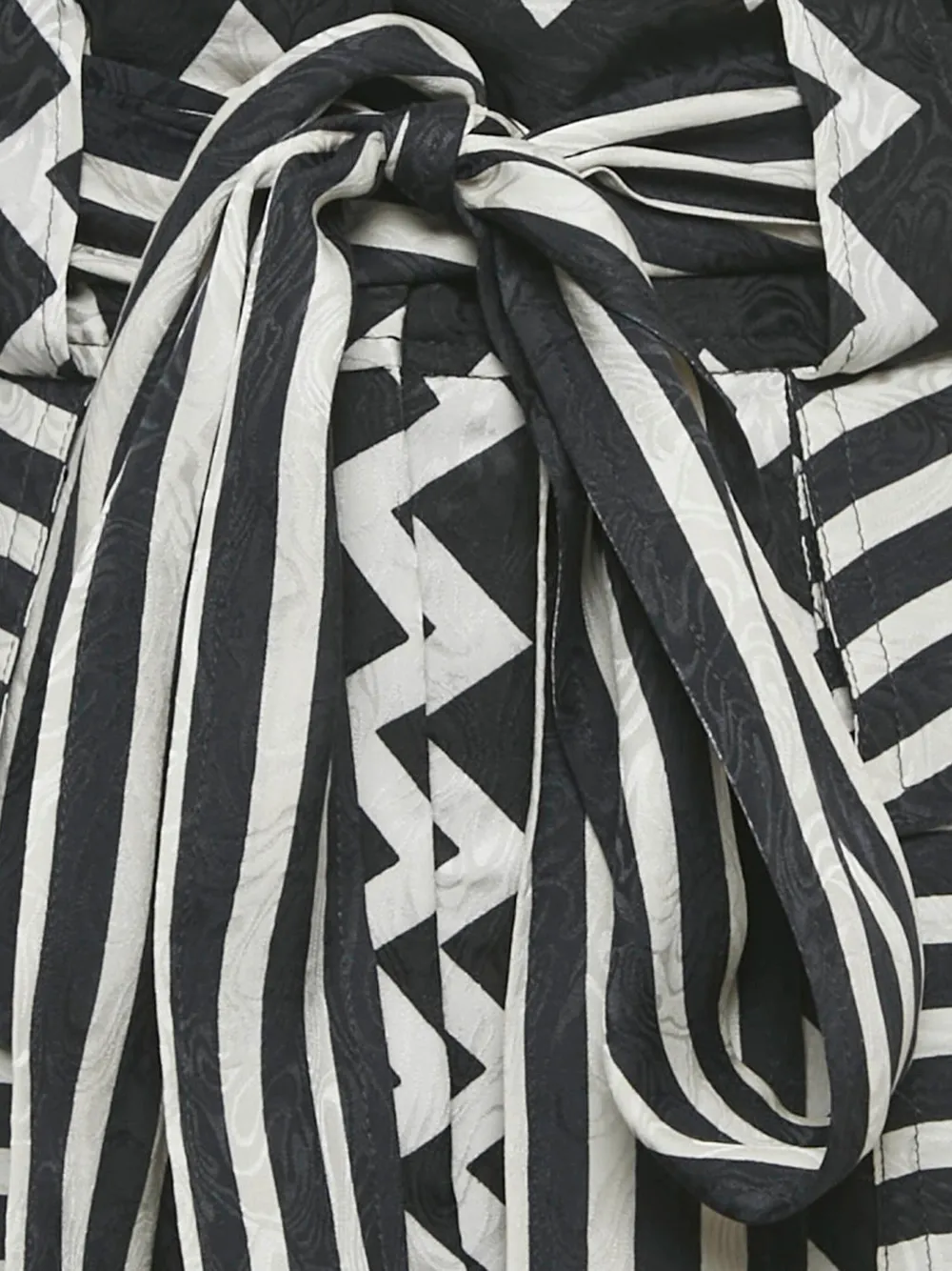 Stella McCartney Pre-Owned Gestreepte broek met jacquard - Zwart