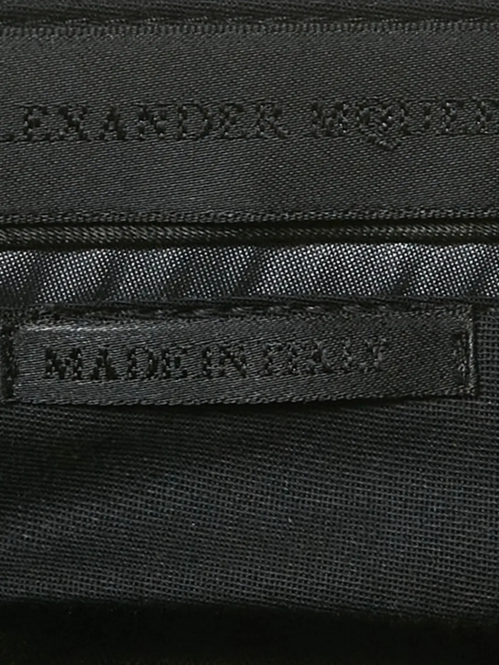 Pre-owned Alexander Mcqueen Jacquard Satin Trousers In Black