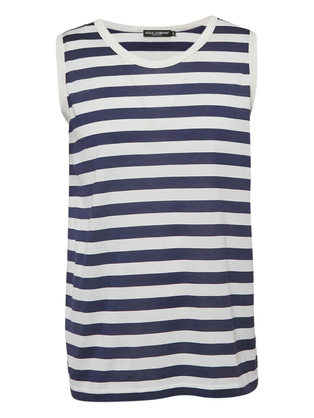 Dolce & Gabbana Pre-Owned striped sleeveless top – White Dolce & Gabbana Pre-Owned striped sleeveless top – White