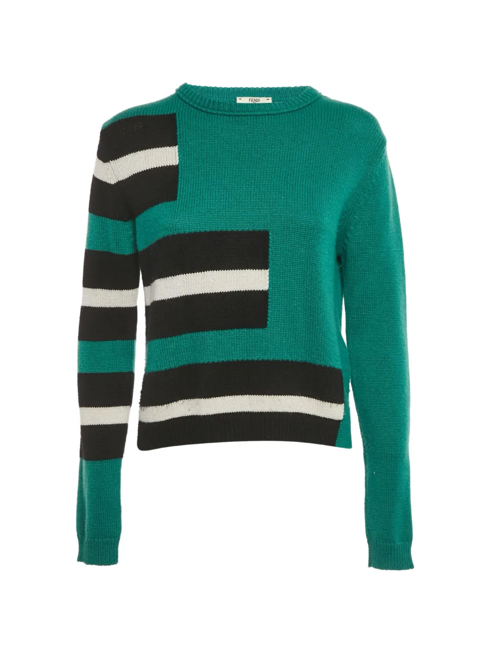 Fendi Pre-Owned rib knit sweater - Grün