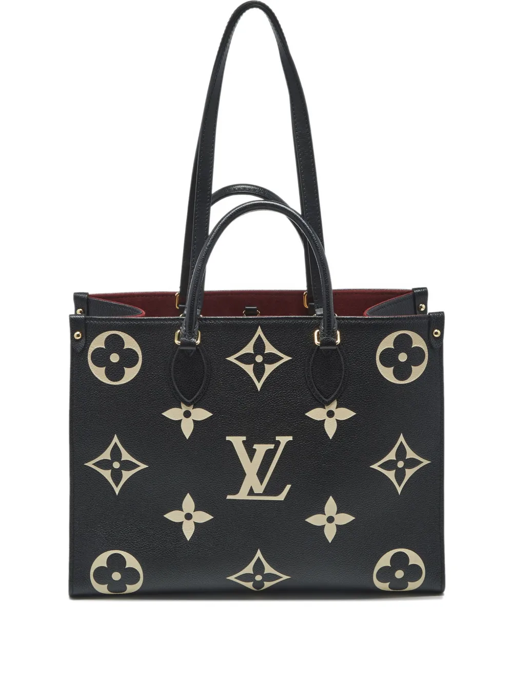 Pre-owned Louis Vuitton On The Go Tote Bag In Black