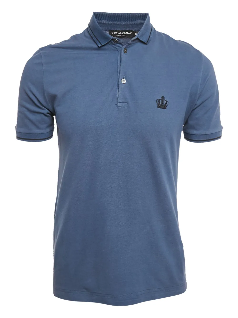 Dolce & Gabbana Pre-Owned playera tipo polo con corona bordada | azul | Image 1