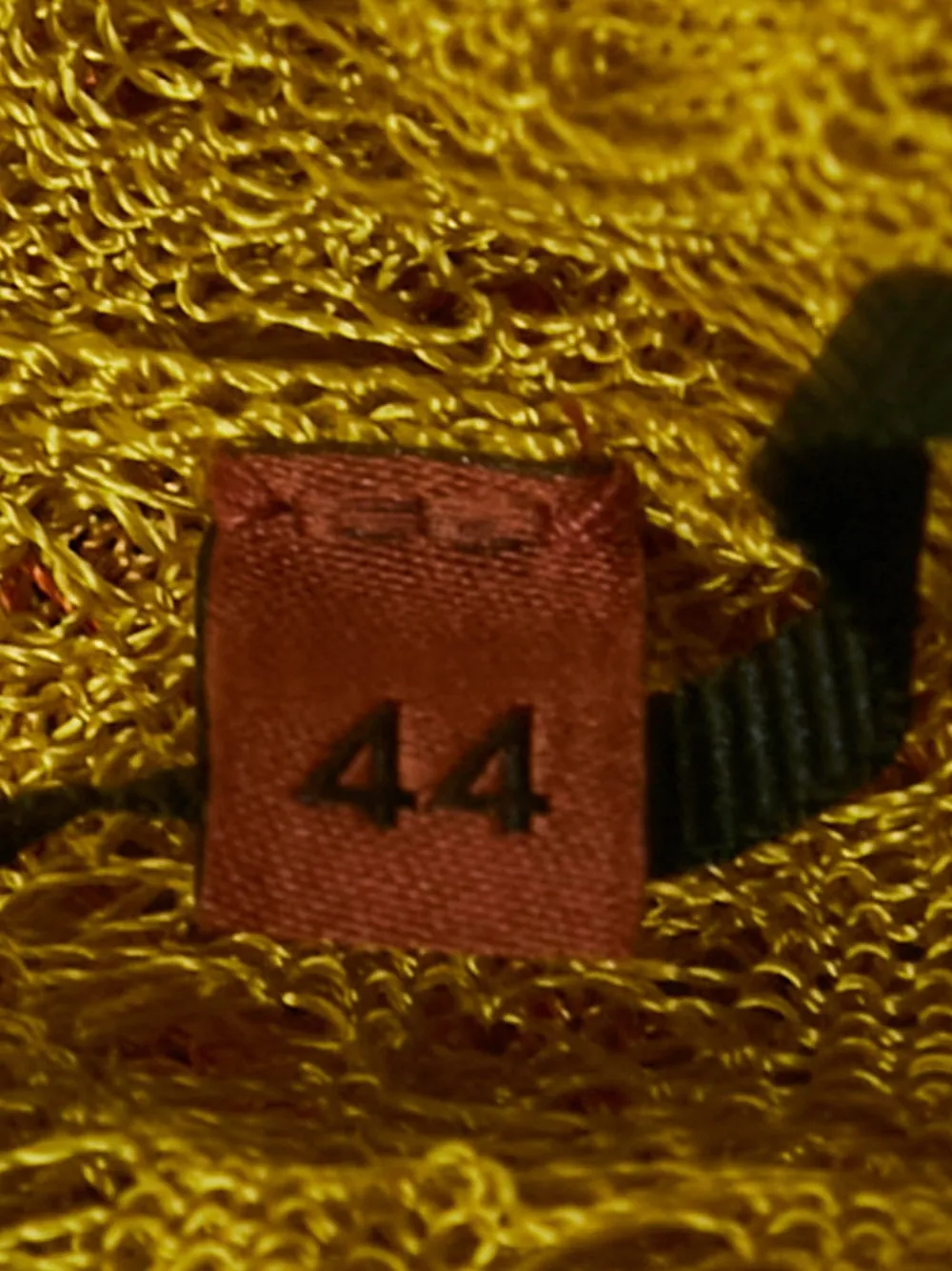 Pre-owned Missoni Crochet Knit Cardigan In Yellow