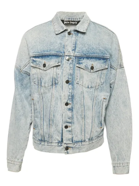 Palm Angels patch-pocket denim jacket