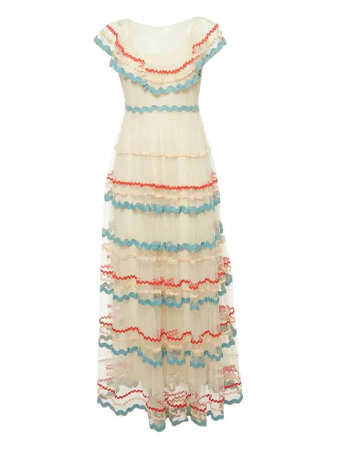 Valentino Pre-Owned tulle ruffled dress