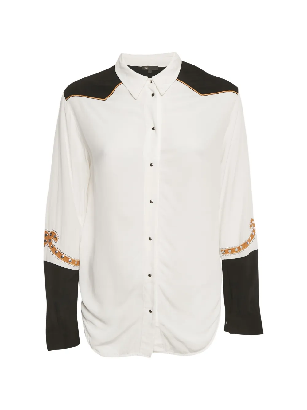 Maje piping shirt - Bianco