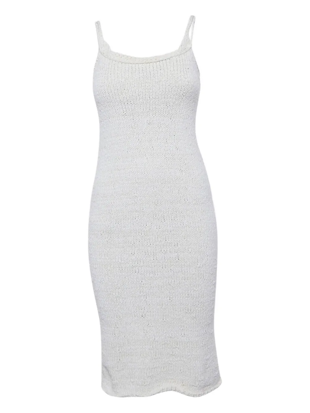 Bottega Veneta Pre-Owned Abito midi in maglia - Bianco