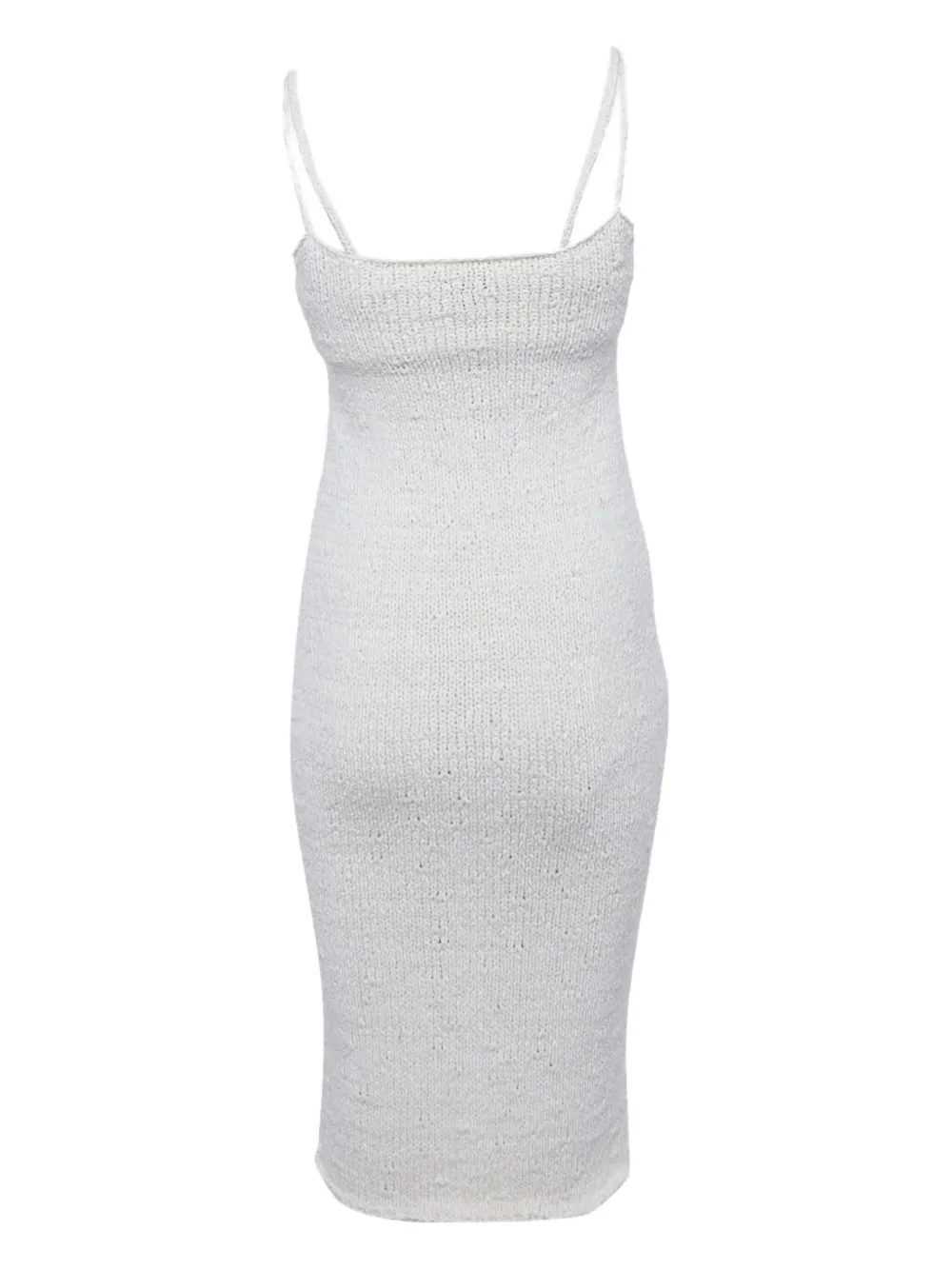 Bottega Veneta Pre-Owned Gebreide midi-jurk - Wit