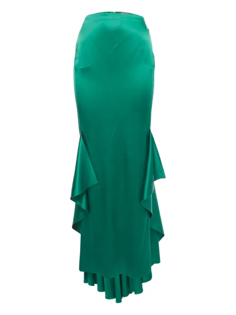 Roberto Cavalli Vintage ruffle high-low skirt