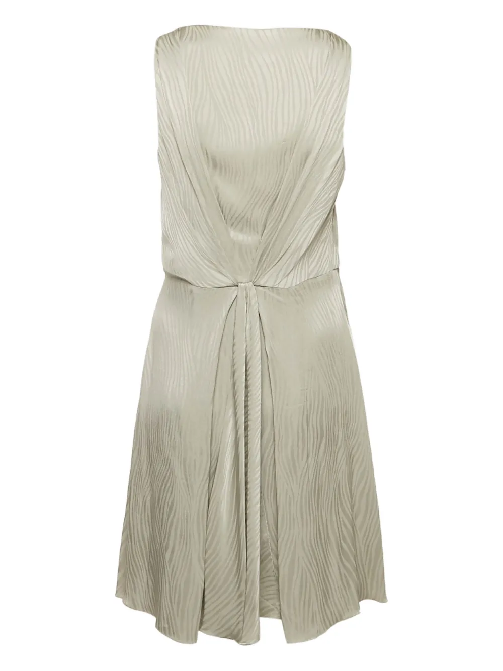 Emporio Armani Pre-Owned Mini-jurk met wafelpatroon - Grijs