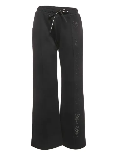 Fendi Pre-Owned illustration-print jersey trousers