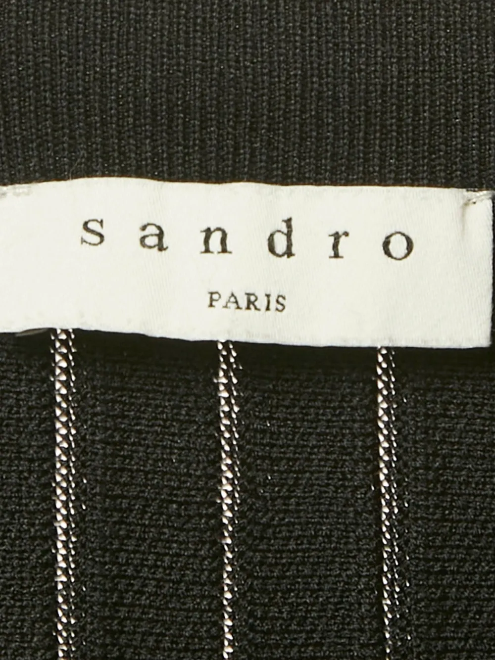 SANDRO Pre-owned Pleated Knitted Skirt In Black