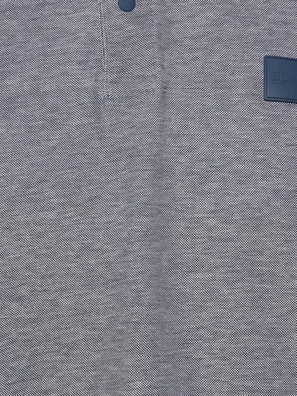 Pre-owned Hugo Boss Logo-detail Cotton Polo Shirt In Gray