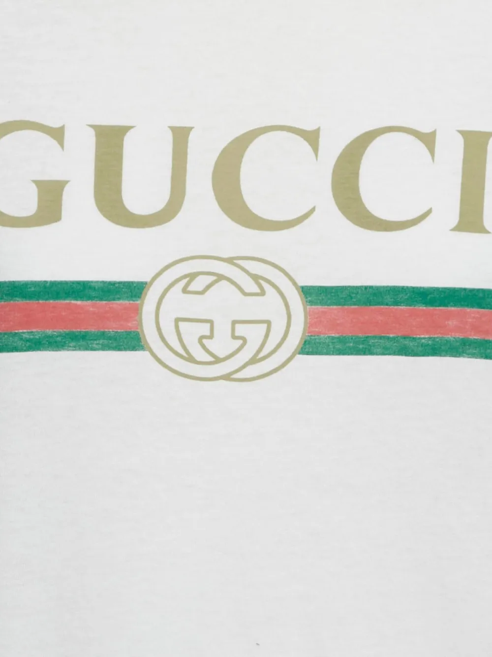 GUCCI Pre-owned Logo-print Floral-embroidered T-shirt In White