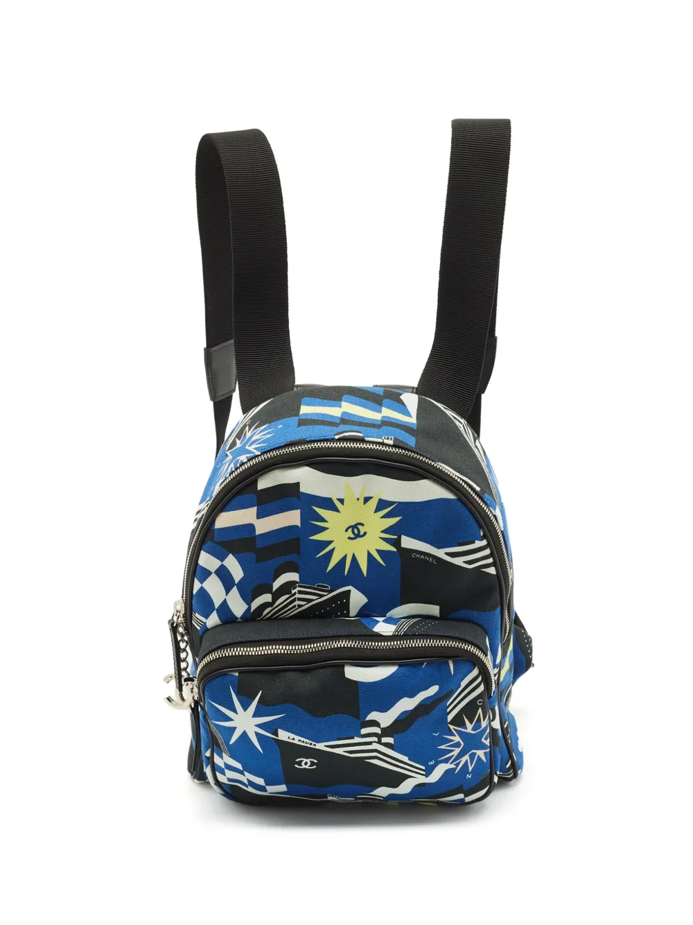 CHANEL Pre-Owned Zaino La Pausa con stampa - Blu