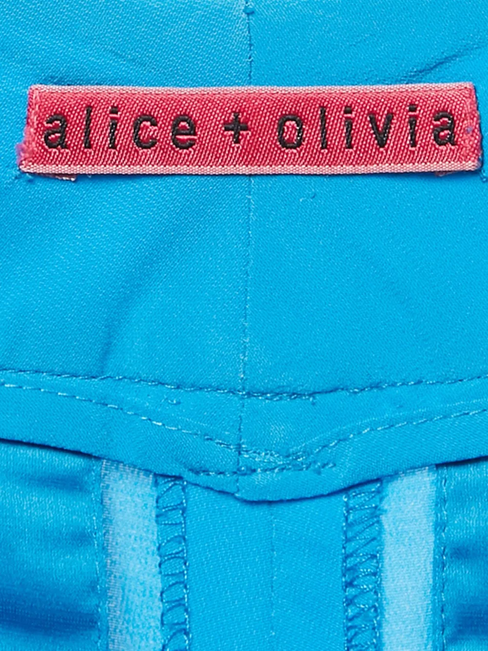 Pre-owned Alice And Olivia Silk Pants In Blue
