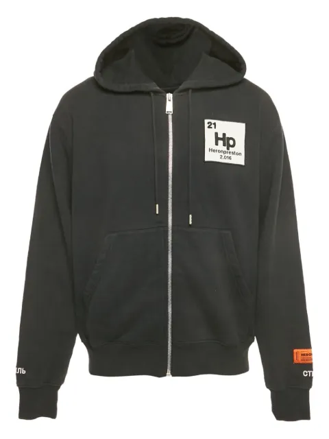 Heron Preston graphic-print zip-up hoodie