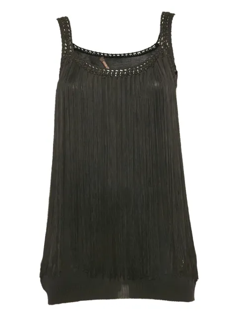 Roberto Cavalli Vintage top con flecos