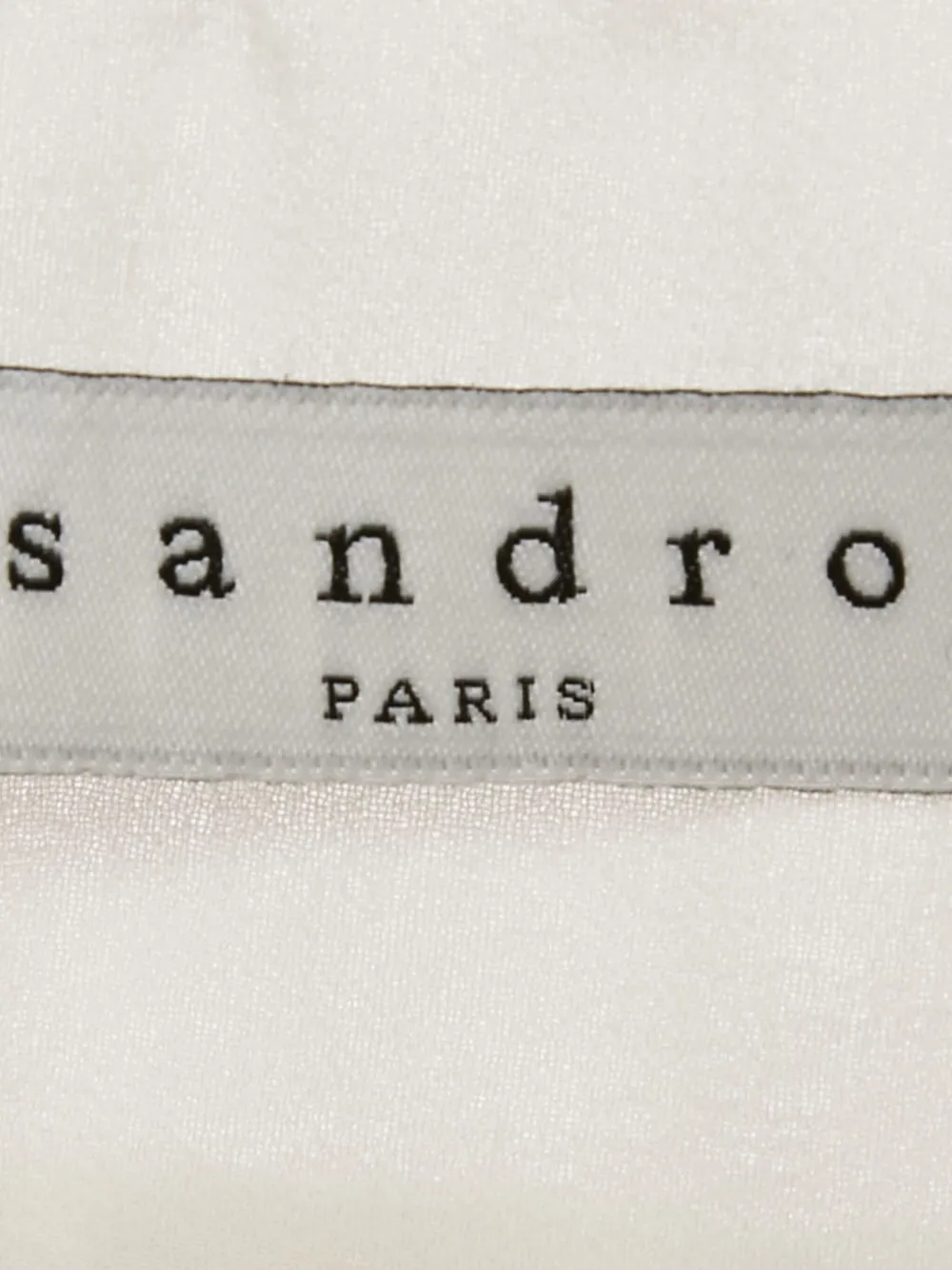 SANDRO blusa con pliegues y cuello en V | Image 2