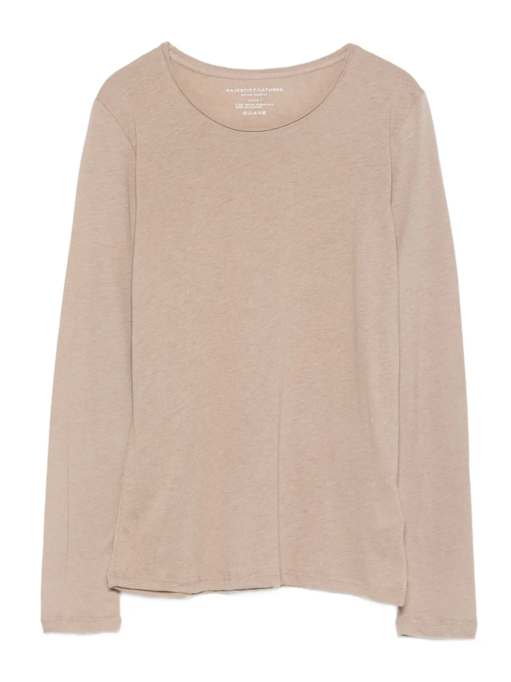 Majestic Filatures long-sleeve round-neck sweater | Neutrals | Image 1