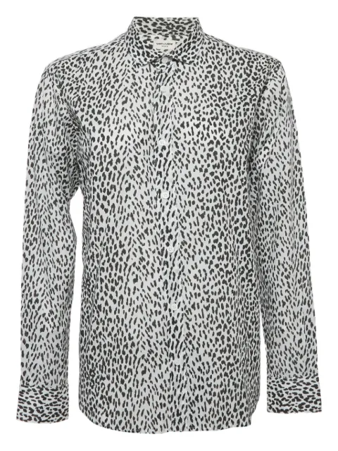 Saint Laurent Pre-Owned Baby Cat-print shirt
