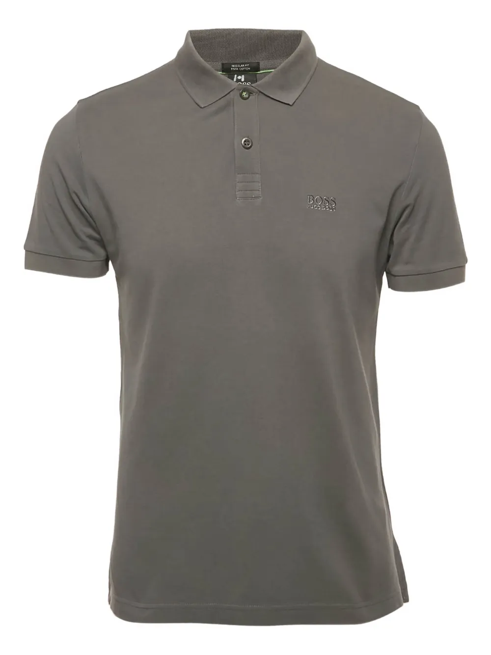 Pre-owned Hugo Boss Pima Cotton Polo Shirt In Gray