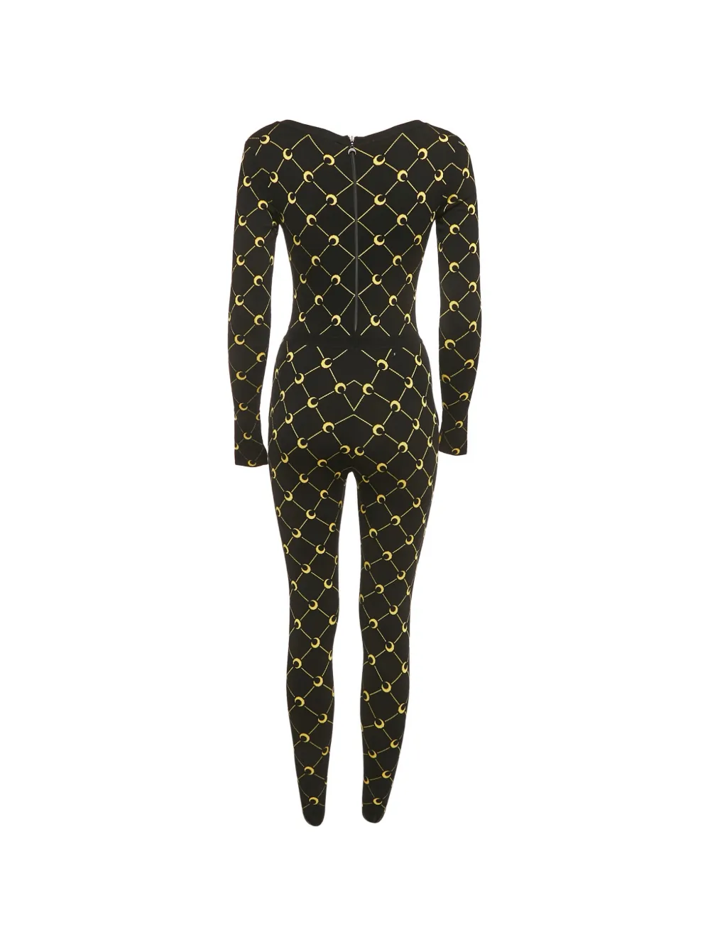 Marine Serre Jumpsuit met wassende print - Zwart
