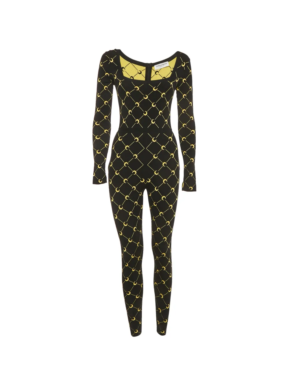 Marine Serre Tuta intera con stampa - Nero