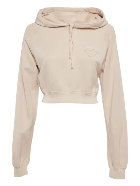 Prada Pre-Owned hoodie corta de algodón