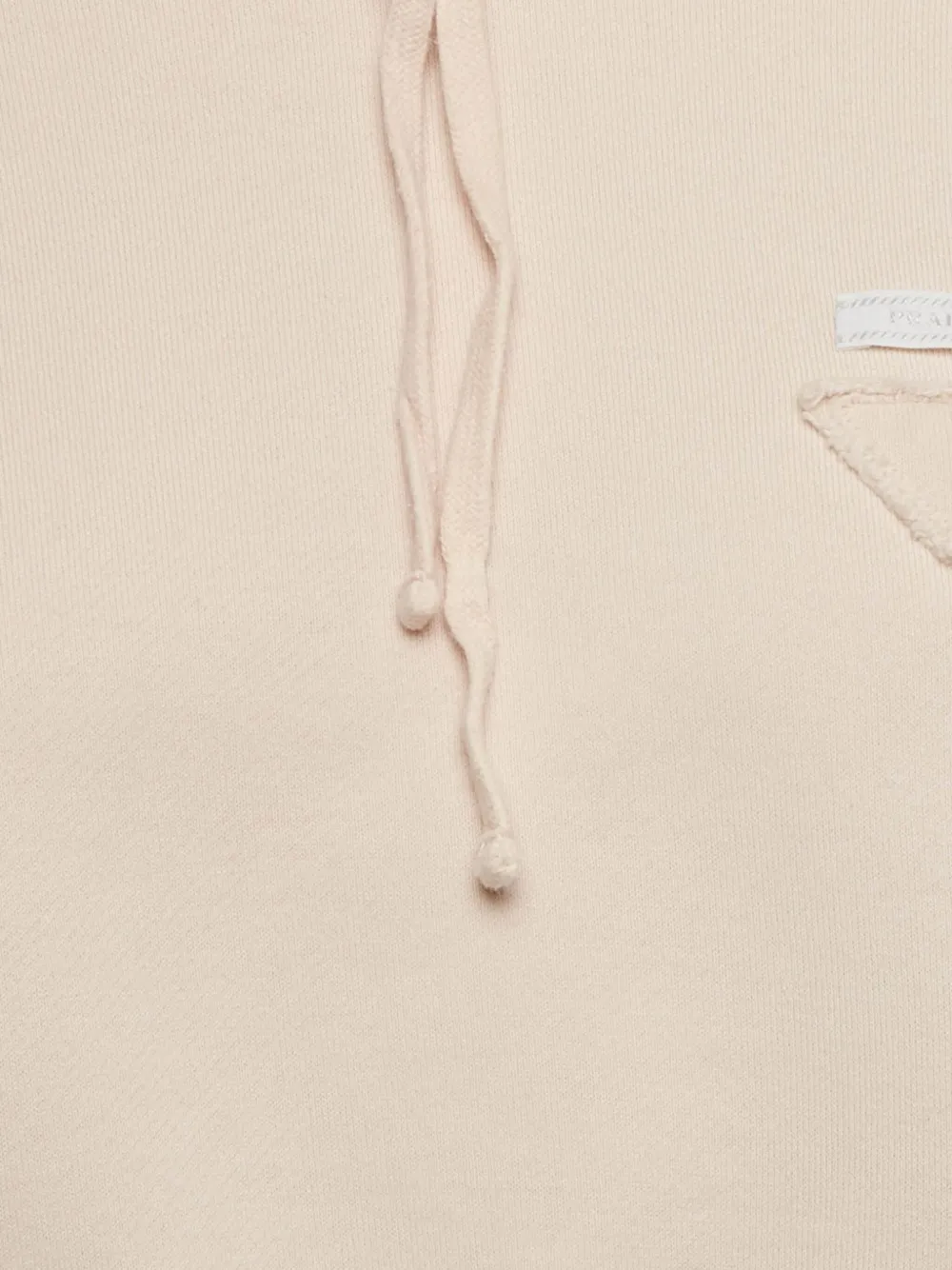 Pre-owned Prada Cotton Cropped Hoodie In Pink