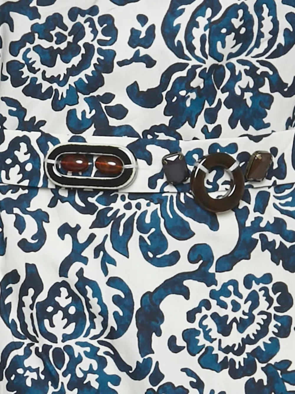 'S Max Mara Jurk met bloemenprint - Wit