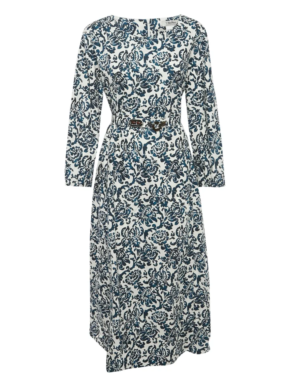 'S Max Mara robe ceinturée à fleurs | blanc | Image 1