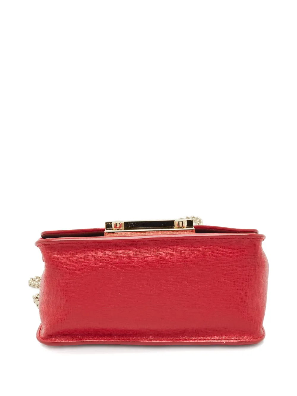 Pre-owned Furla Mini Metropolis Chain Shoulder Bag In Red