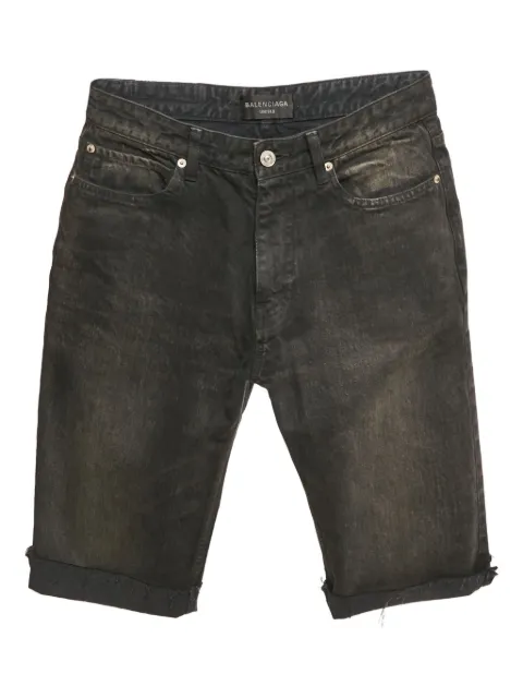 Balenciaga Pre-Owned shorts de mezclilla con efecto degradado