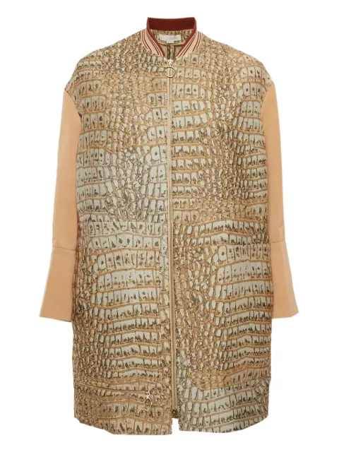 Stella McCartney Pre-Owned chamarra en jacquard con cierre