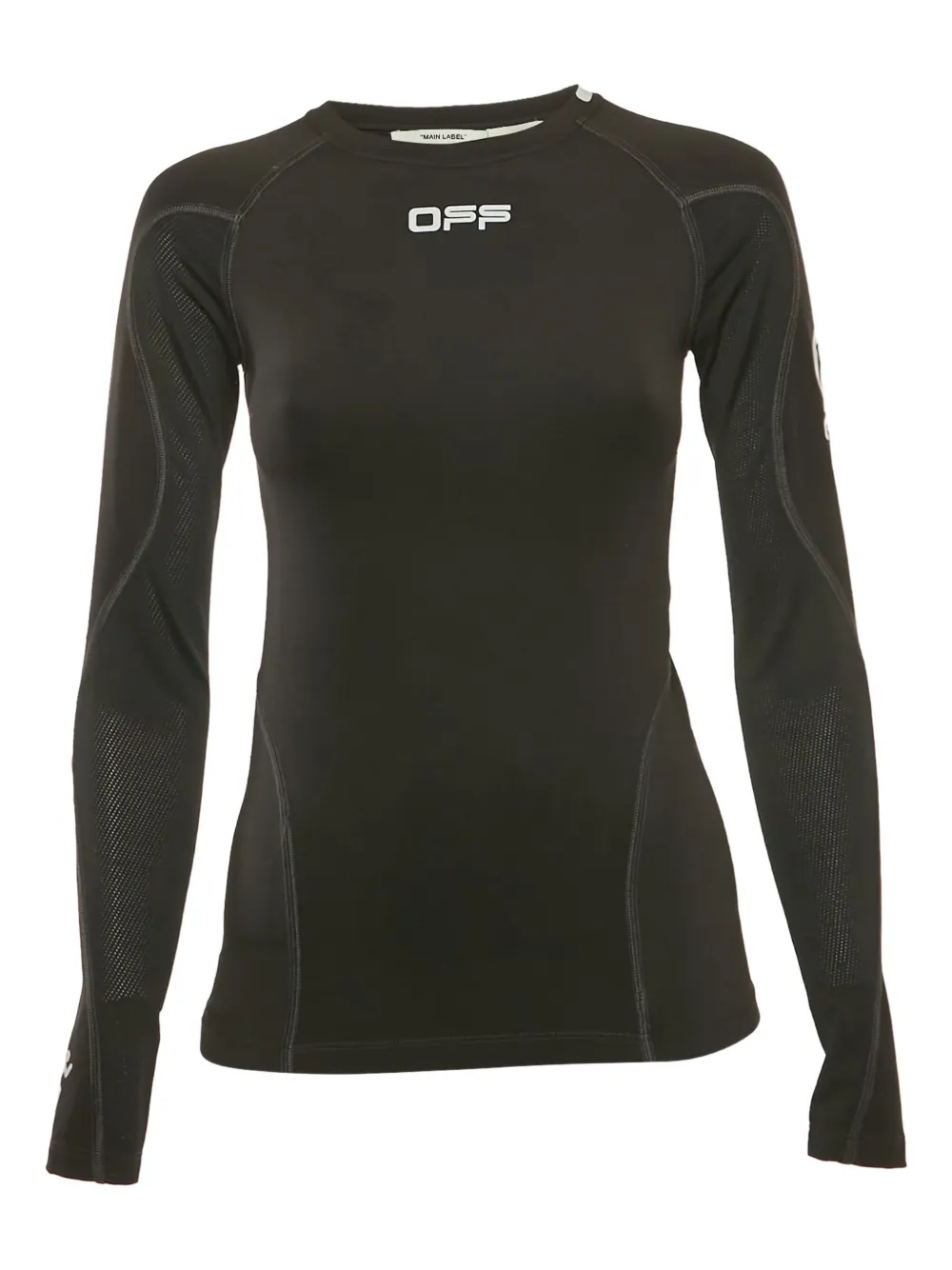 Off-White Pre-Owned arrow-print long-sleeve top | Black | Image 1